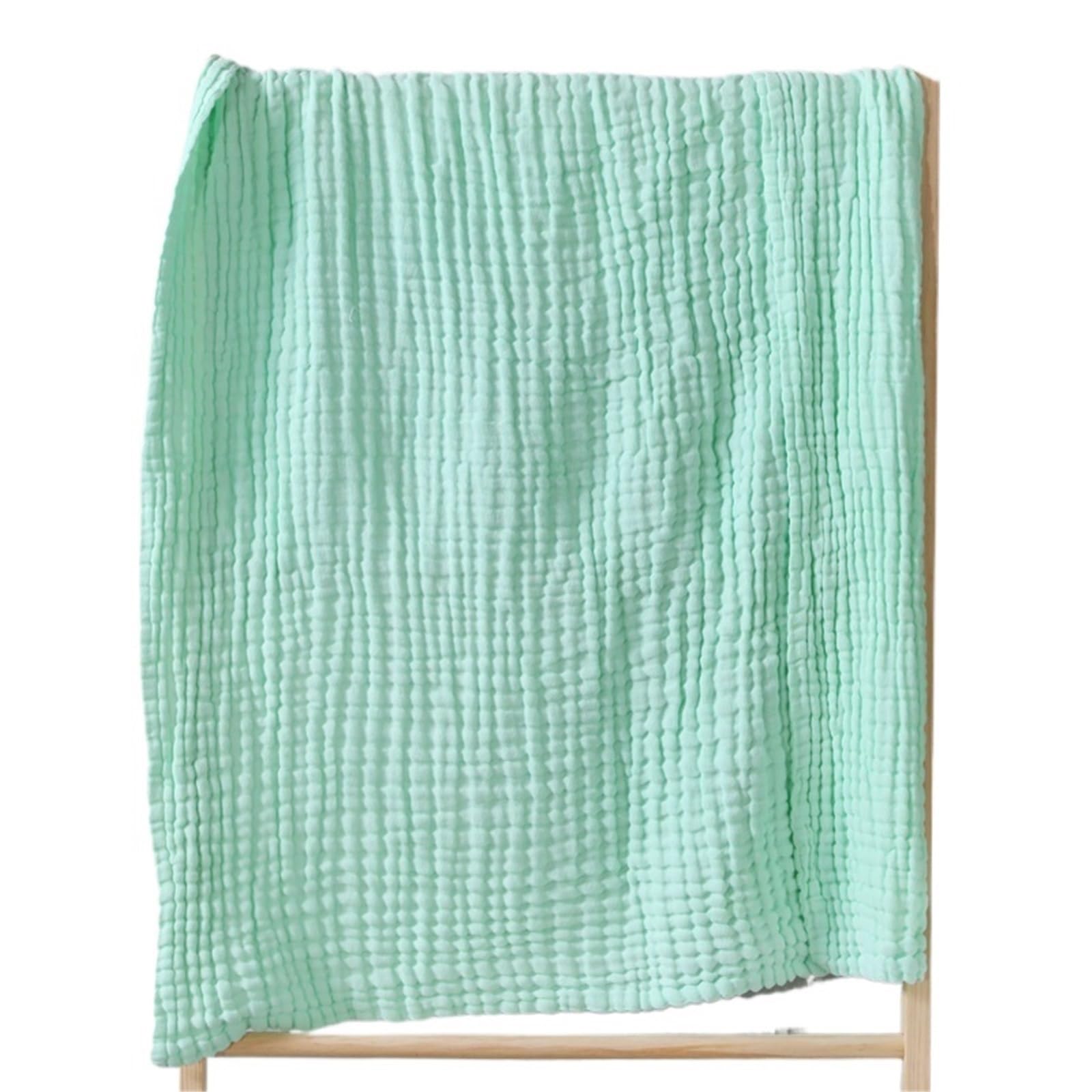 Muslin Throw Blanket 6-Layer Breathable, Multicolor, Multiple Sizes(Color10,130x150cm)