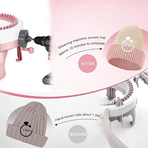 Miniatura 3 de Adaptador de máquina de tejer, adaptador de máquina de ganchillo reemplazable de punto rápido con destornillador eléctrico de punta hexagonal,