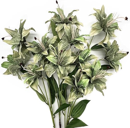 Vista 22 de CATTREE Planta artificial de palmera, plantas tropicales falsas con hojas de plástico de vegetación sintética, arbustos de helecho boston bushe