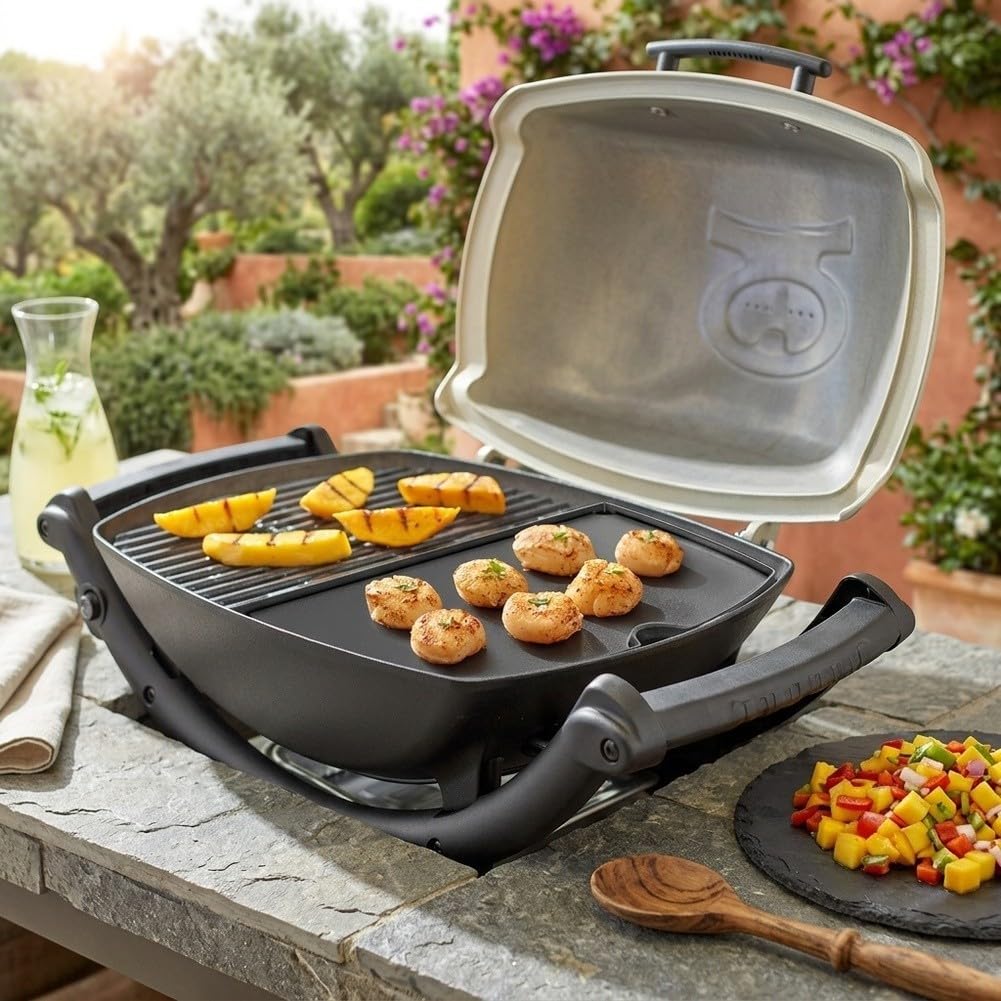 Set Piastra Ghisa per e Tubo Acciaio per Weber per Q Series Set