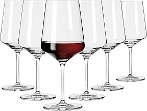 RITZENHOFF 6301001 Red Wine Glass 500 ml - Light White Series - Set of 6 - Stylish Modern - Made in Germany