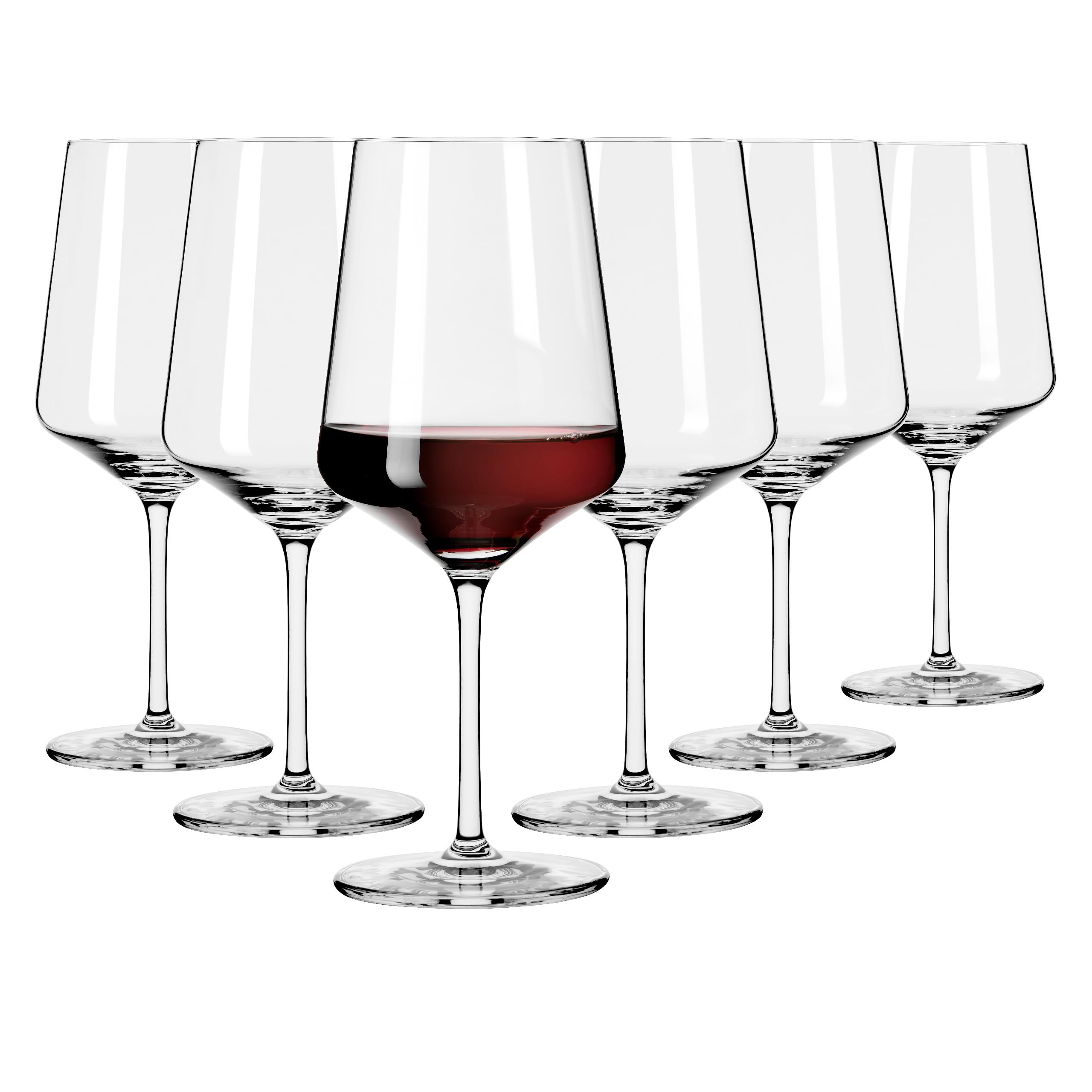 RITZENHOFF 6301001 Red Wine Glass 500 ml - Light White Series - Set of 6 - Stylish Modern - Made in Germany