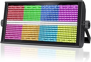 LED Stage Strobe Light,960 LEDs RGBW DJ Strobe Lights with 48 RGB&8 White Segments by DMX Control Master-Slave Auto Play for Event Stage Club Bar Party Show Wedding Stage Lighting
