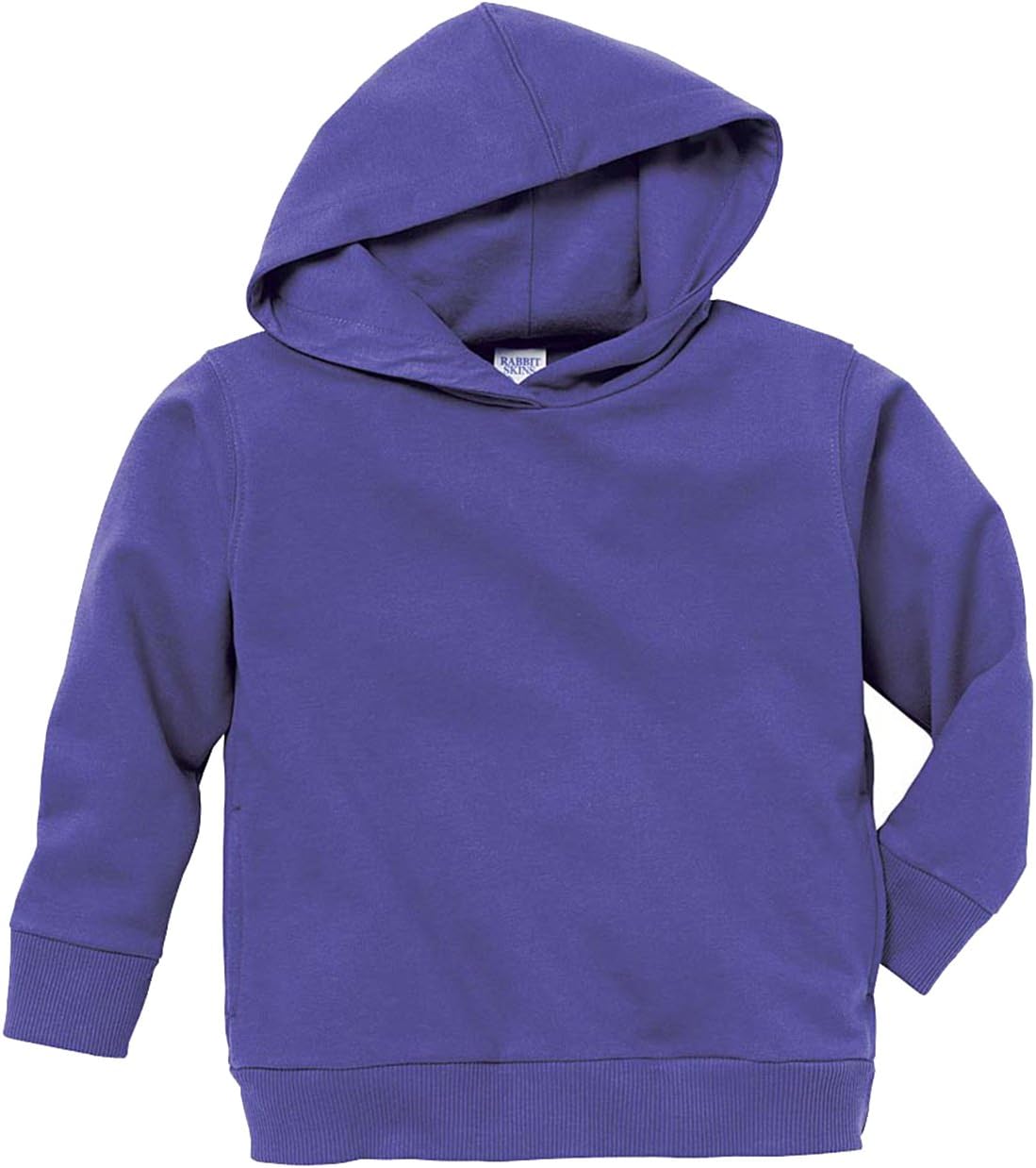 Rabbit Skins Toddler Pockets Fleece Hooded Sweatshirt, Purple, 5/6