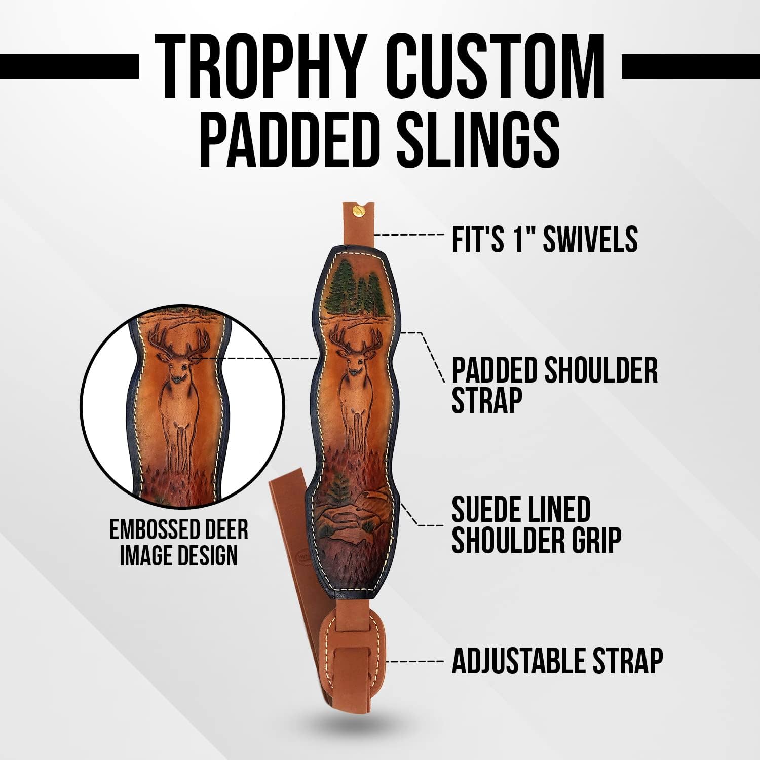 Hunter Company Rifle Sling Trophy Custom Sling - Deer