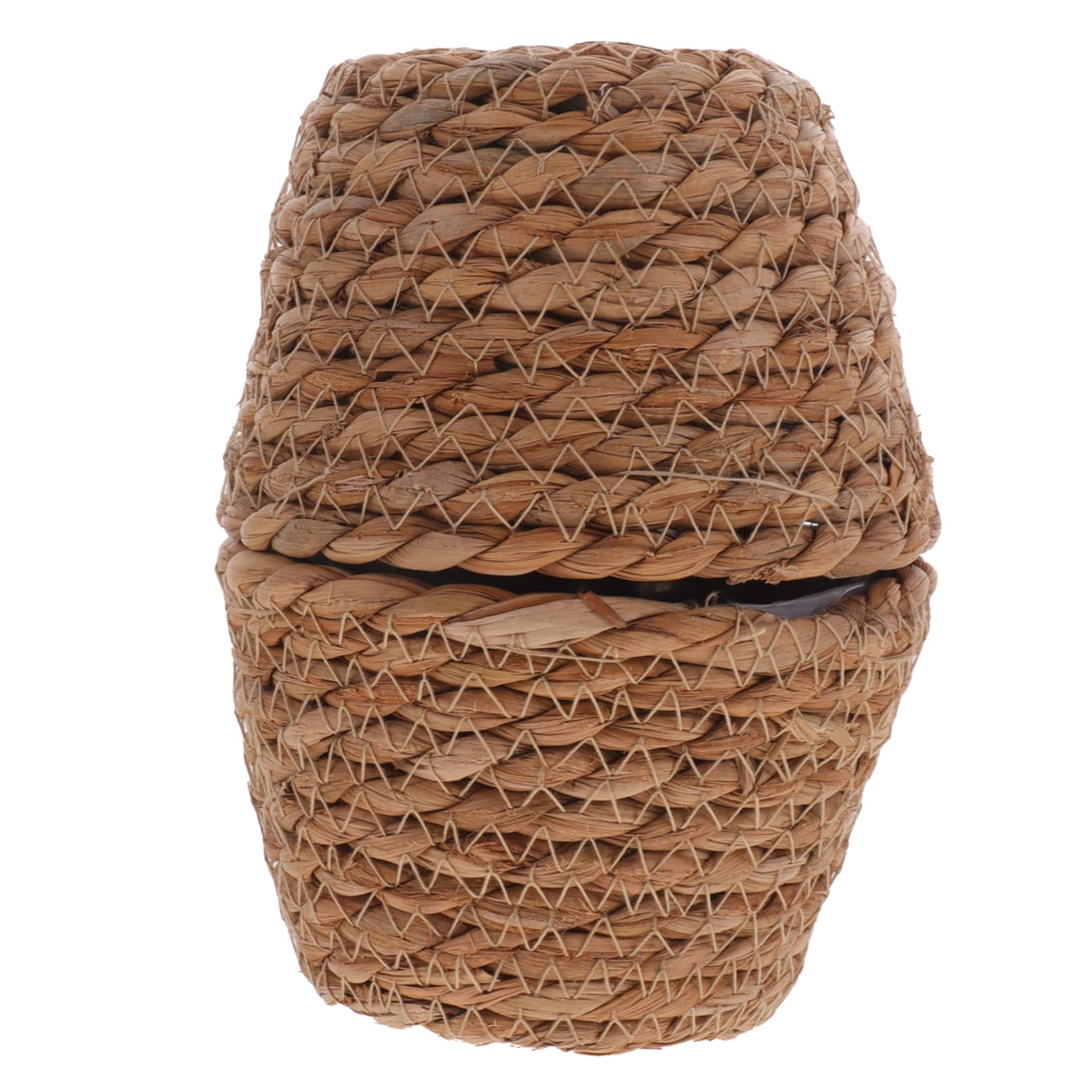 Kisangel 8 Stück Geflochtener Pflanzkorb Teiliges Übertopf Seegras für Blumen und Pflanzen Boho Stil Vielseitig für Innenbereiche Garten Hochzeit Dekorativer Zufällige Zufällige Farbe
