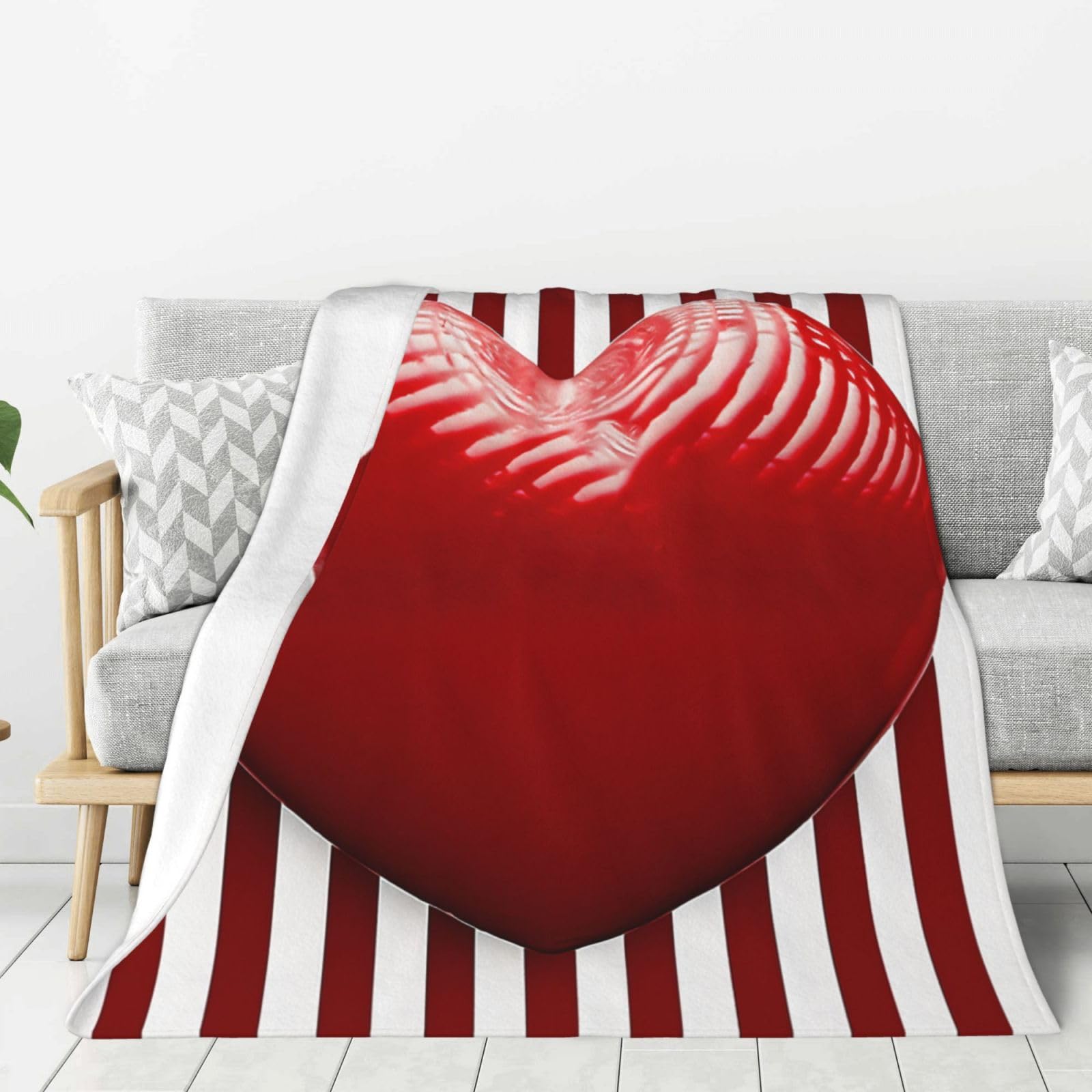 Couverture polaire flanelle légère et respirante 152x127 cm pour jeté de canapé design