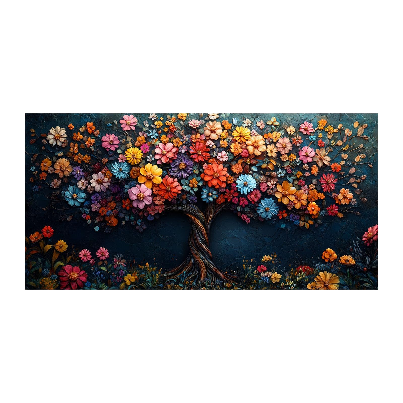 Lienzo de árbol corazón para pared de dormitorio romántico y boho 8