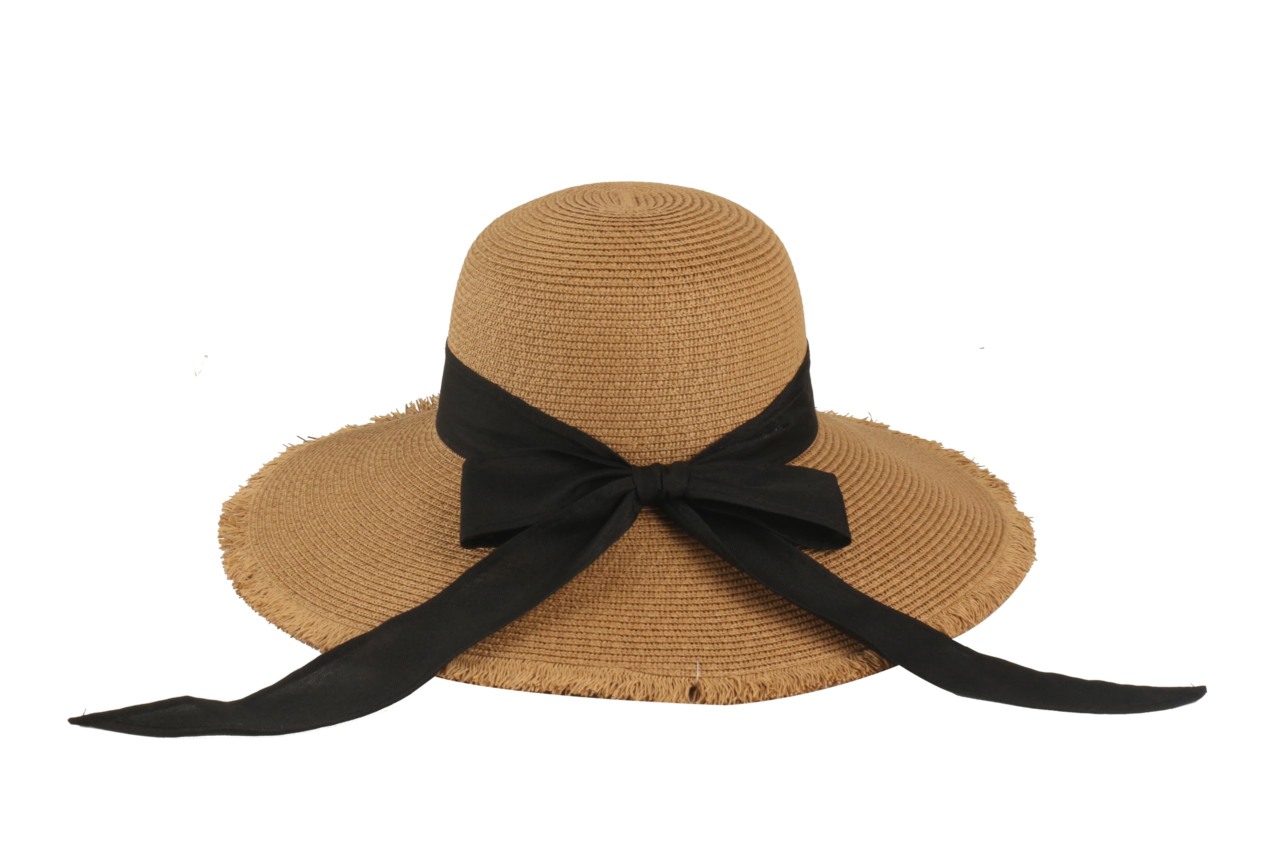 Carnavalife Sombrero de Paja Ajustable para Mujer, ala Ancha, Pamela Grande, Sombrero Mujer Verano para el Sol, Gorro Playa con Proteccion UPF 50+