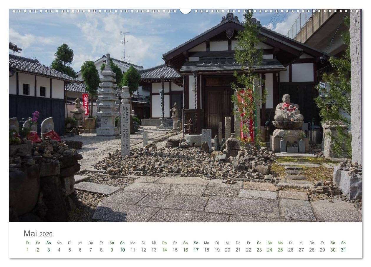 Japan - Orte der Stille (hochwertiger Premium Wandkalender 2026 DIN A2 quer), Kunstdruck in Hochglanz: Eine Reise zu besinnlichen Orten innerhalb Japans (CALVENDO Orte)