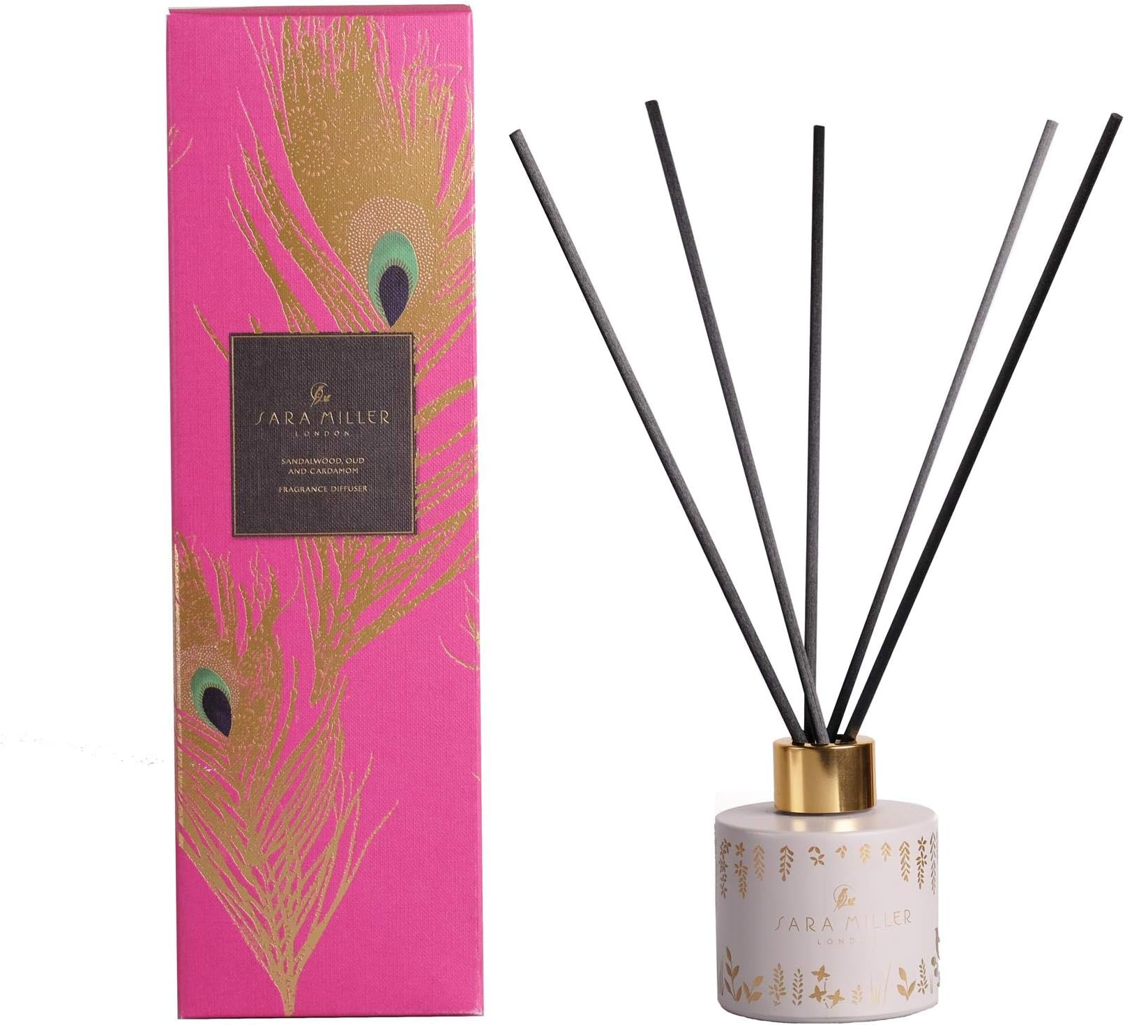 Sara Miller Sandalwood, Oud & Cardamom 100ml Reed Diffuser