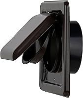 Vista 28 de NO-PEST VENT – Cubierta de ventilación exterior para secadora o extractor de baño, doble puerta, 4 pulgadas, tubo de 12 pulgadas, fabricada en EE.