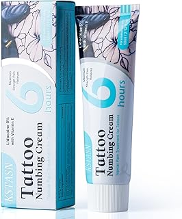 5% Lidocaine Tattoo Numbing Cream - 60g Numbing Cream for Tattooing for Pain Relieves of Tattoos