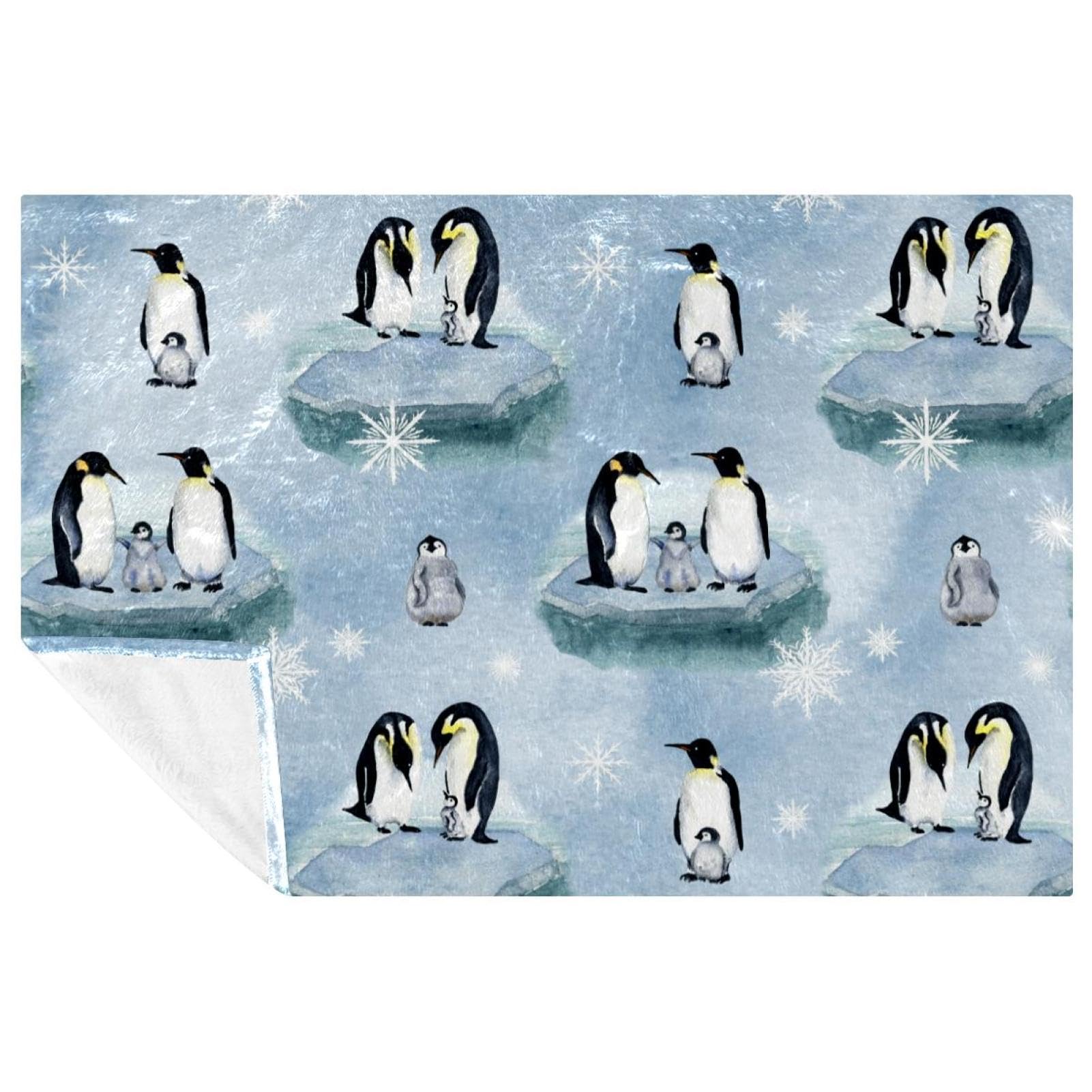 Plaid pingouin doux anti-courants d'air pour ne plus jamais avoir froid sur votre canapé