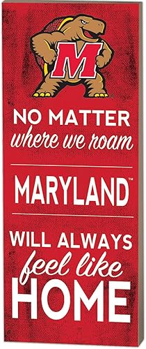 KH Sports Fan Maryland Terrapins - Letrero de 7.1 x 17.7 in, tamaño único, color del equipo