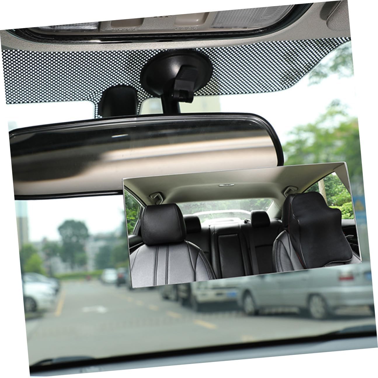 FRCOLOR 2pcs Car Rearview Mirror with Suction Cup for Backseat Safety Interior Rear View Mirror for Observation for Travel