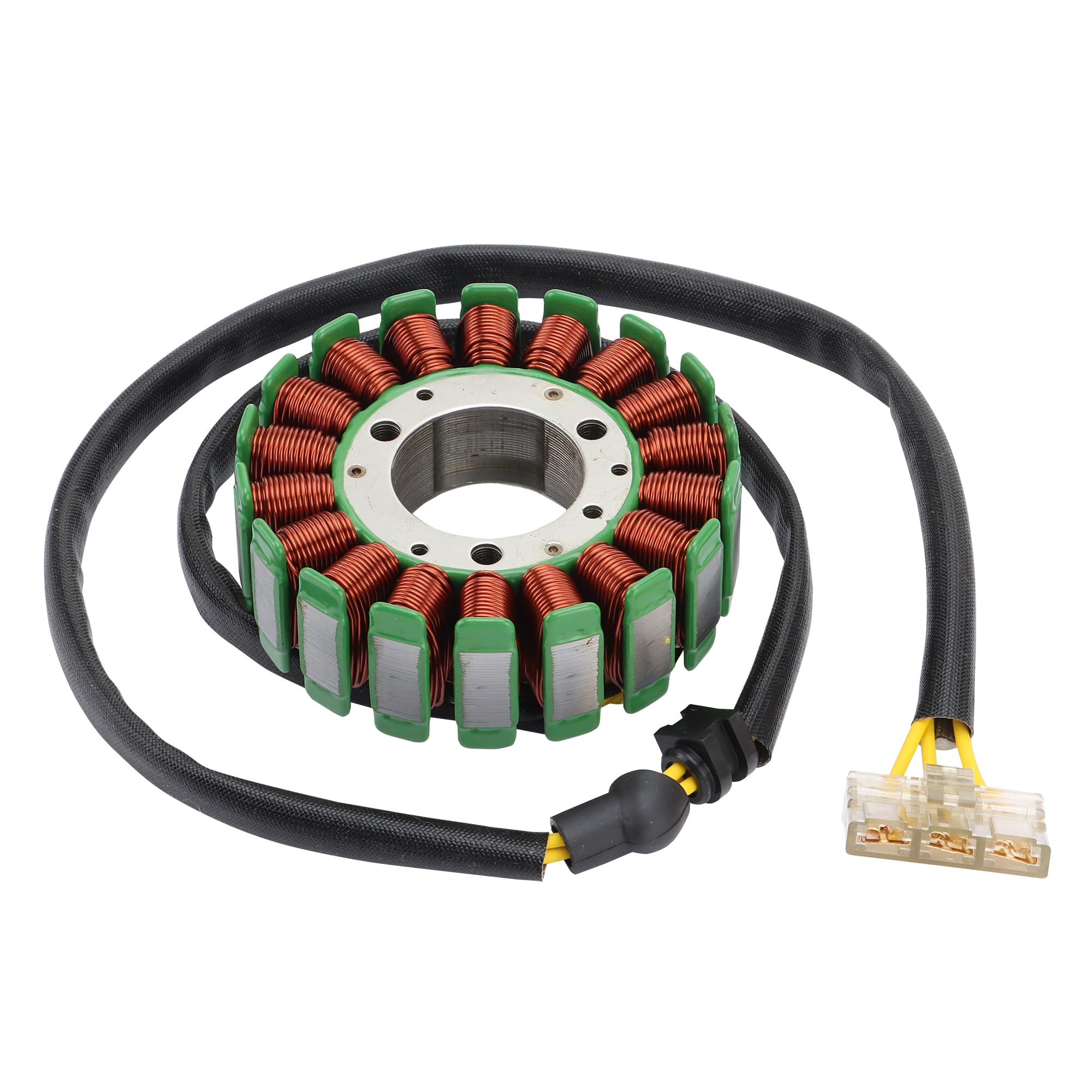 WOOSTAR 18 Bobine 3 Fil Magnéto Stator Remplacement pour DUKE 125 RC125 ABS 200 RC200 Moto