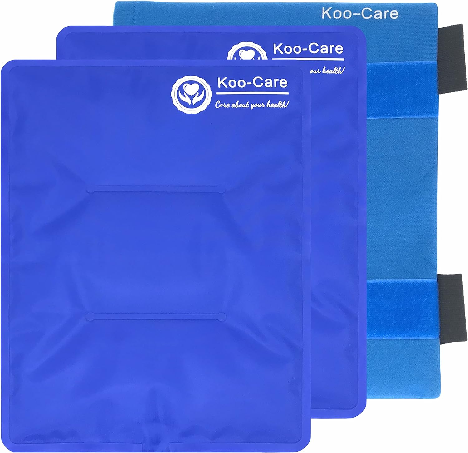 KooCare 2 Large Gel Ice Packs for Injuries Reusable Hot
