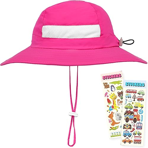 Miniatura 42 de GearTOP Kids Sun Hat Toddler Sun Hat - UPF 50+ Kids Bucket Hat Toddler Swim Hat Girls Sun Hat and Boys Beach Hat 2T-7 Years