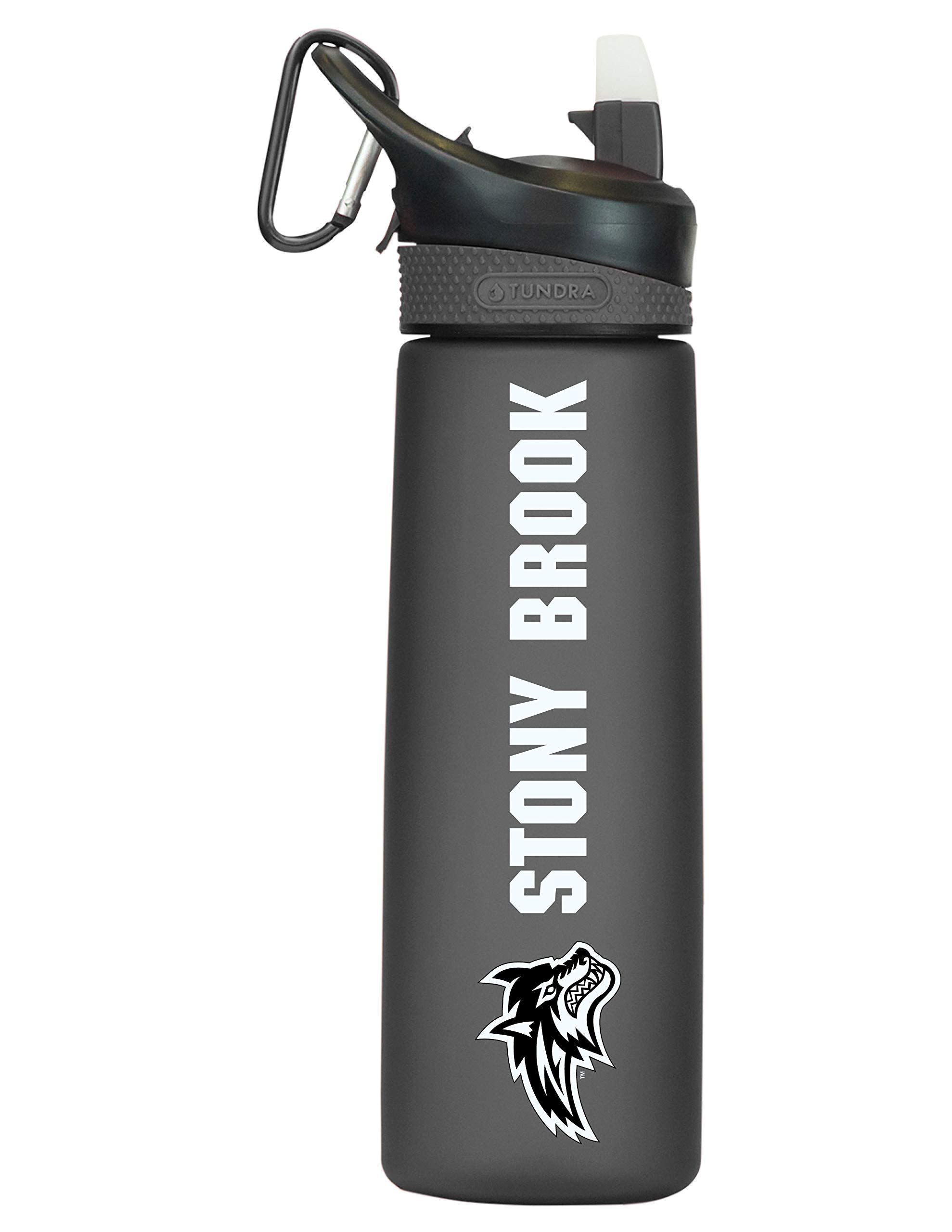 Stony Brook Tritan Plastic Frosted Sport Bottle, Design-3 - Black
