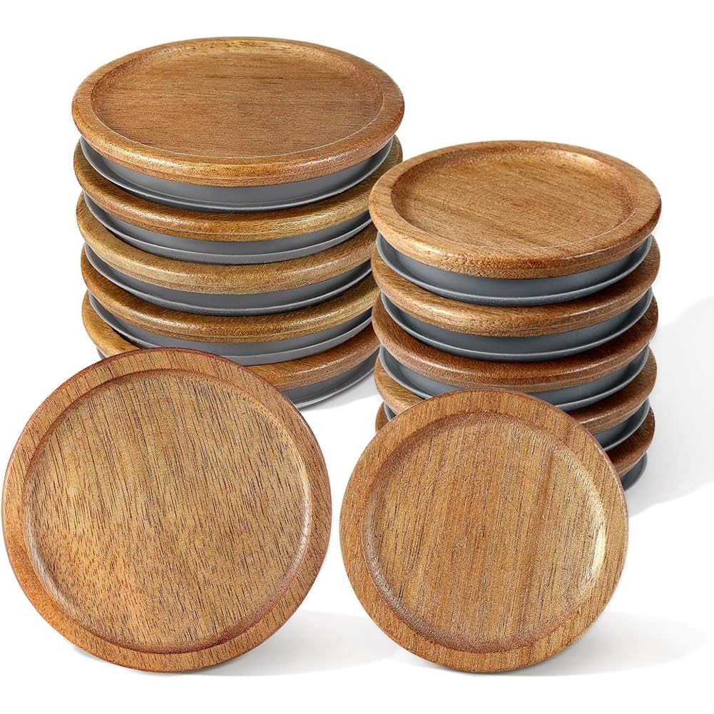 Couvercles de pot de conservation en bois de qualité supérieure