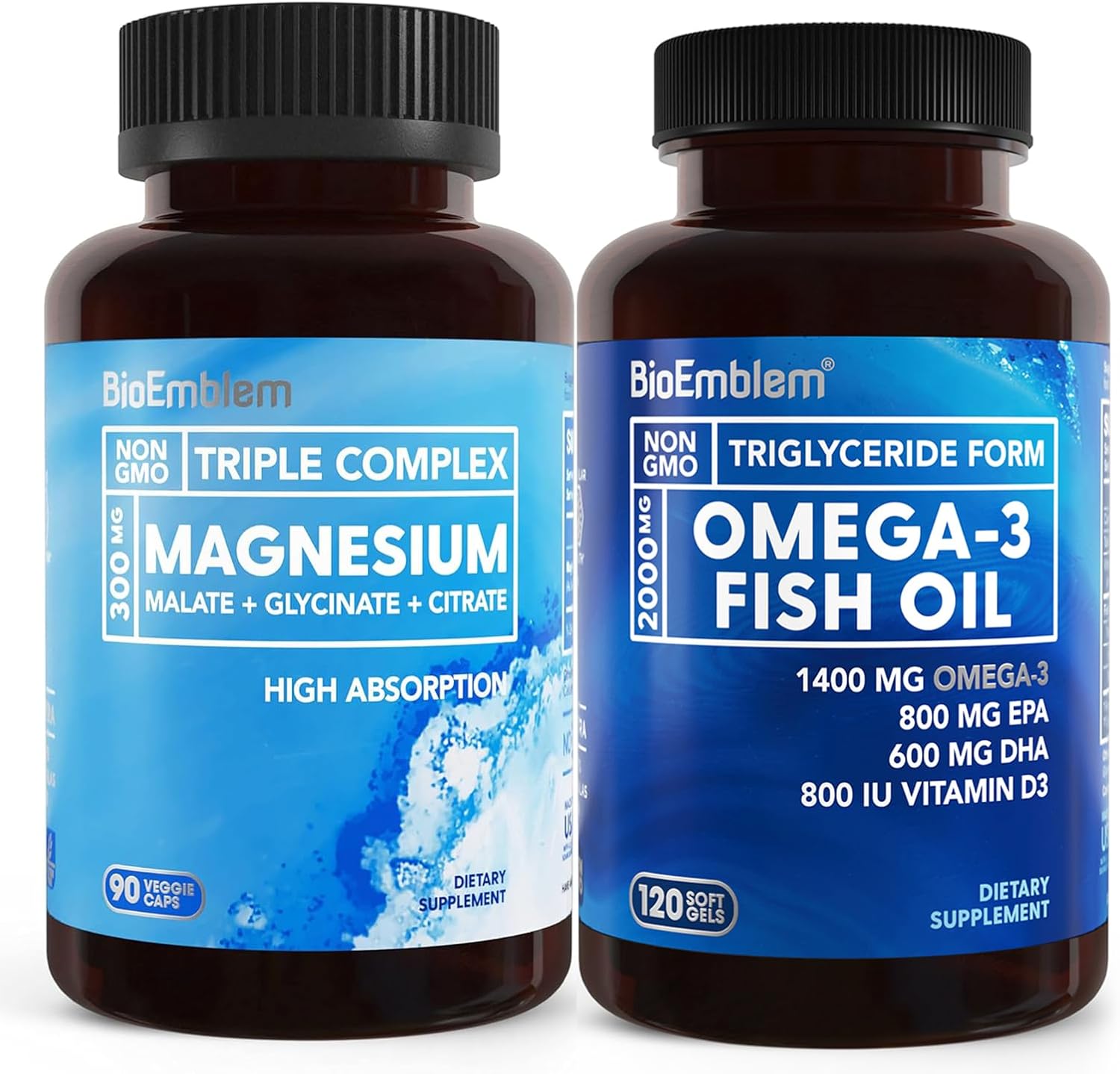 BioEmblem Triple Magnesium Complex and BioEmblem Omega3