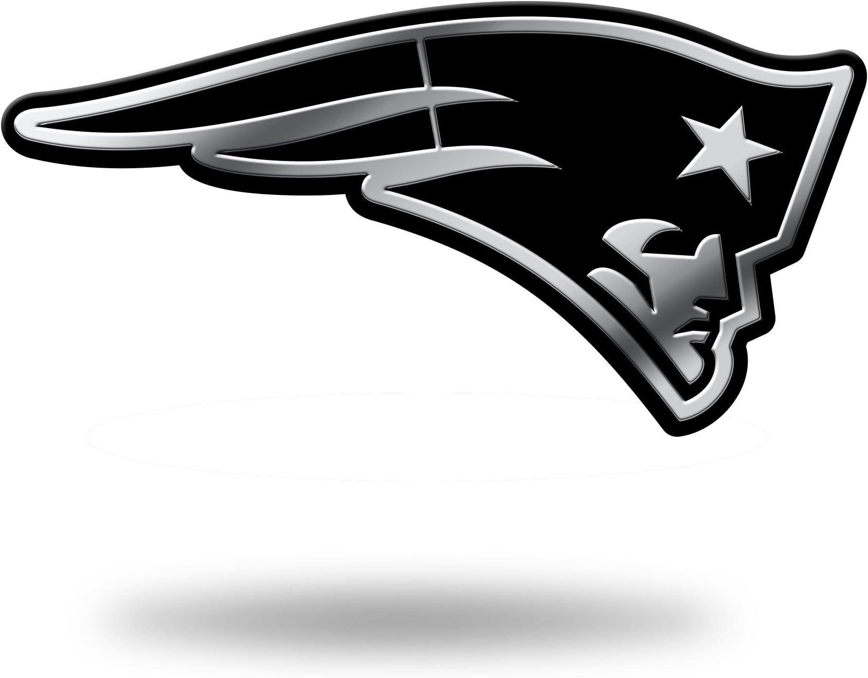 NFL 成形 オートエンブレム 3.75" x 2.5" シルバー