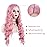 673HT Pink Wavy Wig - 28 Inch Synthetic Hair, Heat-Resistant, Perfect for Cosplay, Parties & Daily Wear