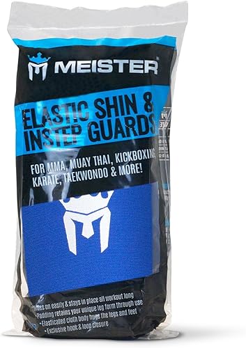 Miniatura 4 de Meister Espinilleras y empeine de tela elástica MMA (par)
