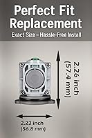 Vista 2 de ALITZ Compatible con la unidad de equilibrio de presión estándar estadounidense 077171-0070A para válvulas de bañera y ducha de un solo mango