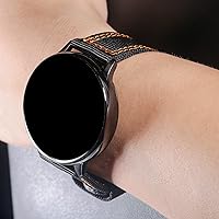 Vista 3 de torbollo Correas de reloj de liberación rápida, correa de reloj dura de 0.709 in para muñeca grande, correa de nailon de calidad y hebilla cepillada