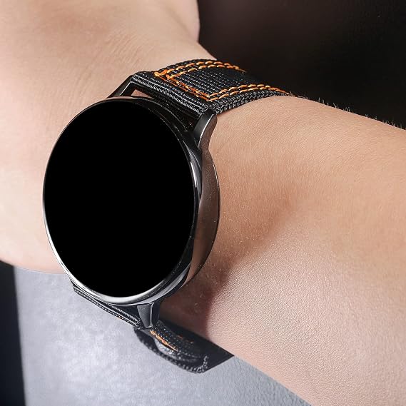 torbollo Quick Release Watch Khaki Bands, Hard 18mm Watch Band for Big Wrist, Quality Nylon Strap and Heavy Duty Brushed Buckle