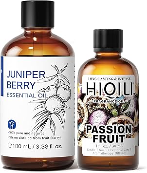 زيت التوت العرعر العطري HIQILI 100 مل وزيت عطر فاكهة العاطفة 30 مل، للاستخدام المنزلي، موزع