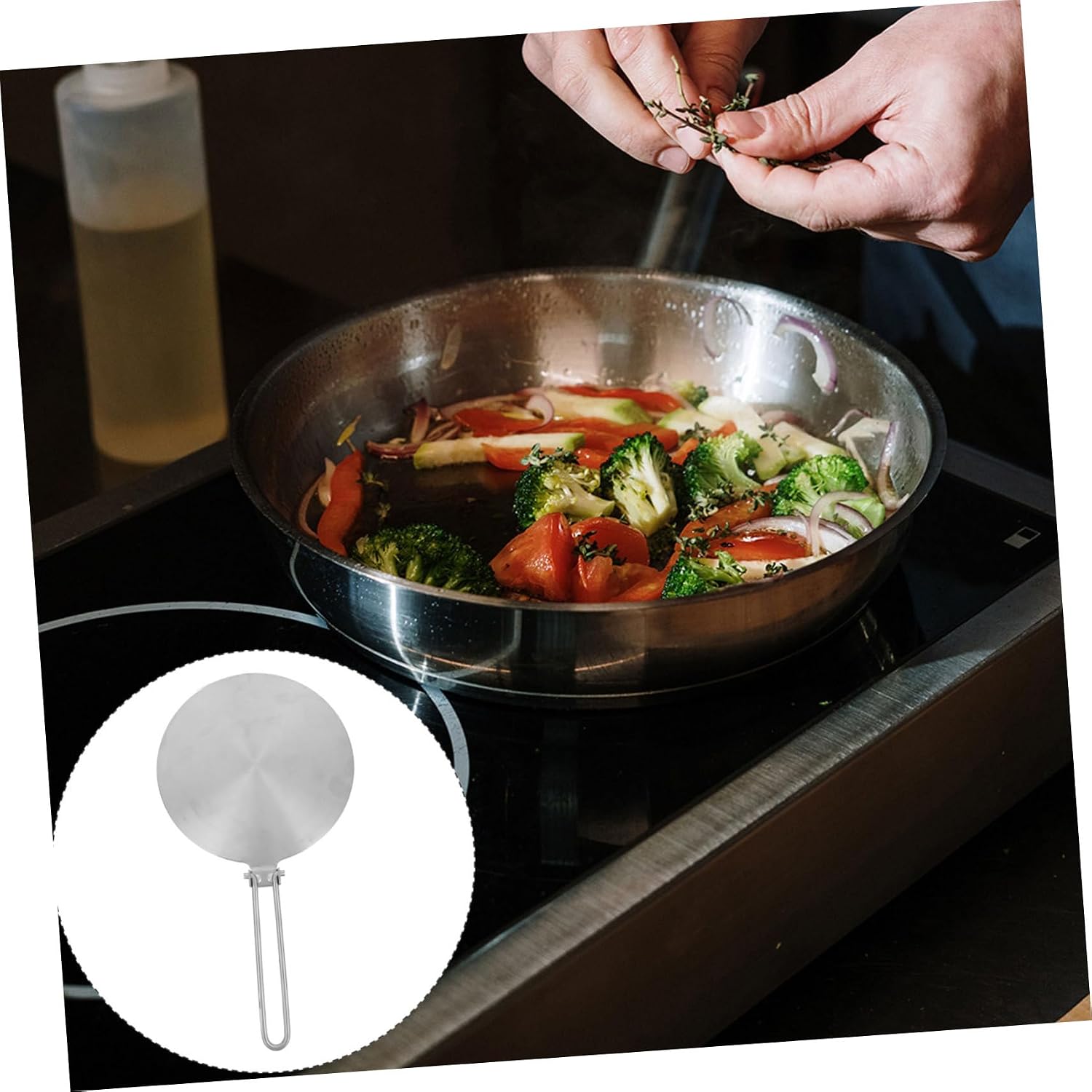 Stainless Steel Induction Cooker Heat Conduction Plate Thermal Guide Plate for Cooking
