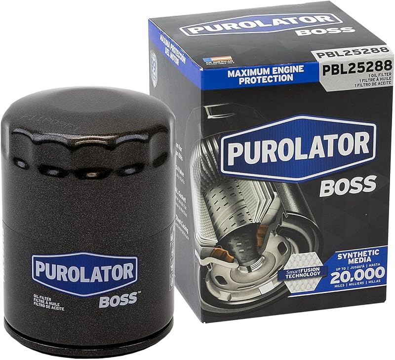 Filtro de óleo PurolatorBOSS PBL25288 para Chevrolet, GMC e Cadillac – 1 unidade