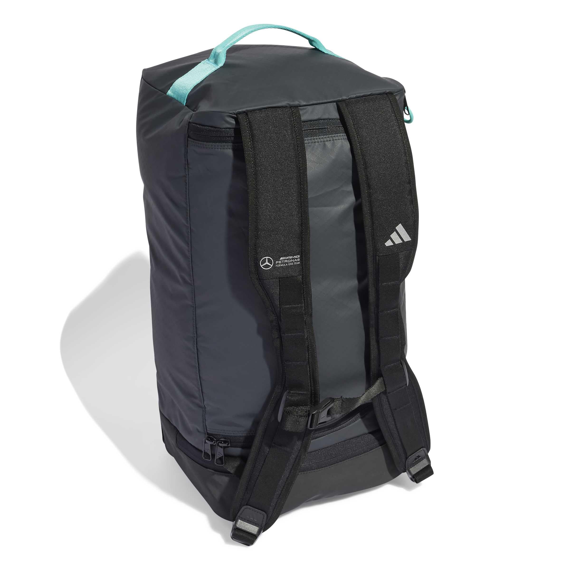 adidas Unisex Mercedes - AMG Petronas Formula ONE Team HYBRID Duffel, Carbon/Black/Reflective Silver, One Size