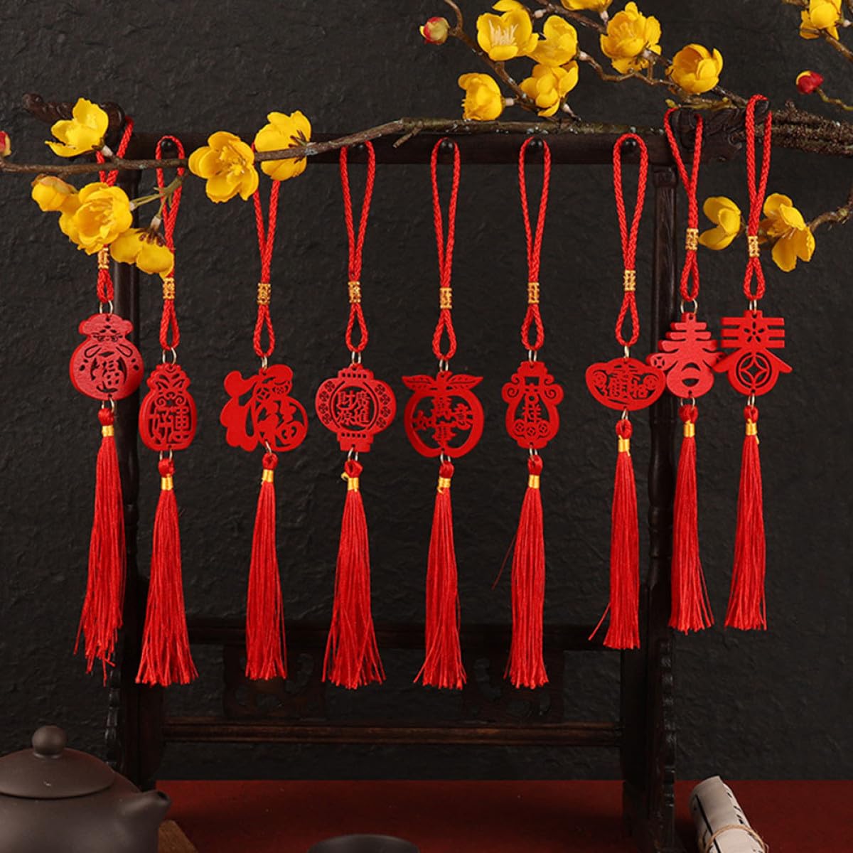 Zerodeko 45 Pezzi Ciondolo Capodanno Regali Ornamento Decorazioni Per La Casa Decorazioni Per La Casa Per La Decoraciones Para Salas De Decorazione In Stile Cinese