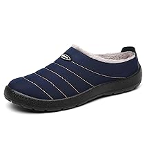 Mishansha Pantofole Invernali Uomo Donna Ciabatte da Casa Calde Comode, Blu Scuro 40