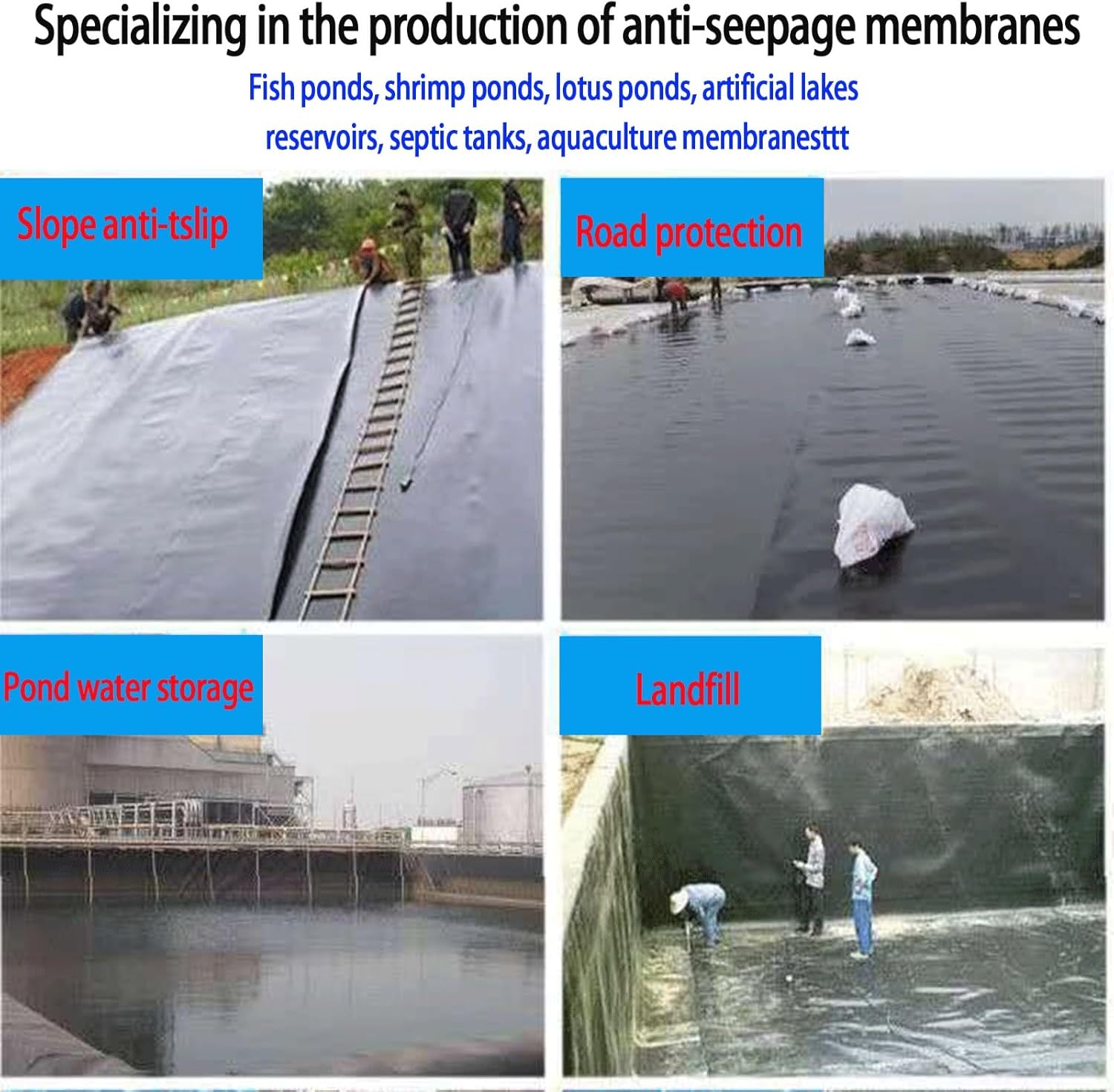 Pond Liner, Underlayment Black Fish Pond HDPE, Easy Cutting, for Fountain, Waterfall, Koi Pondsand Water Garden 29.5x29.5ft