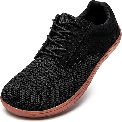 Mens Walking Shoes Wide Box Lightweight Barefoot Zero Drop Sole Minimalist Running Trail Gym Shoes Sneakers