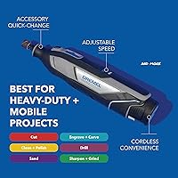 Vista 2 de Dremel 8240 Kit de herramientas rotativas inalámbricas de 12 V con velocidad variable y agarre cómodo y batería adicional de iones de litio B815-01