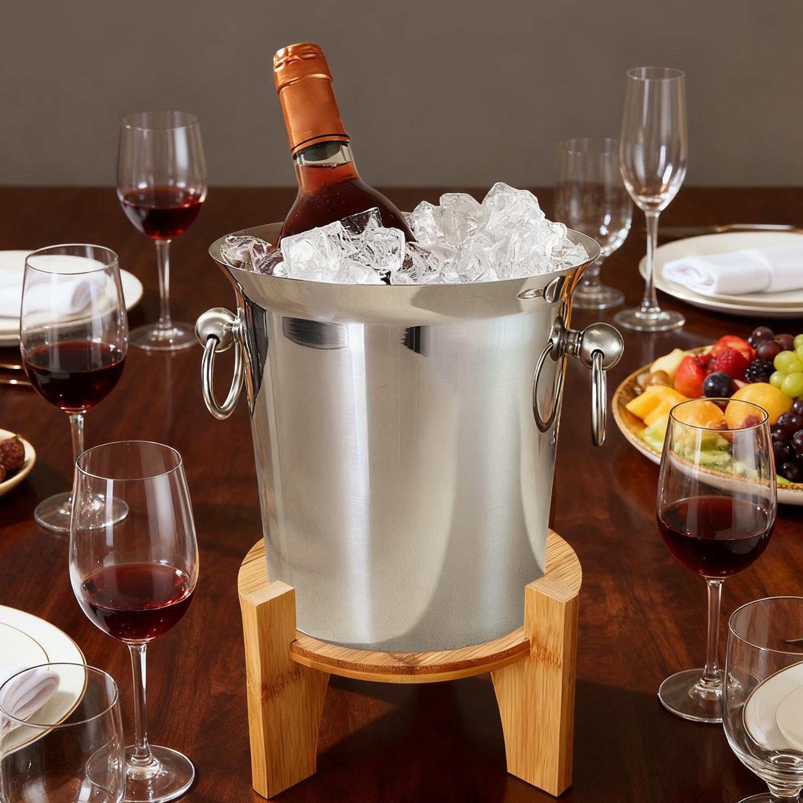 Soporte para dispensador de bebidas, accesorios de cocina de madera con patas, base dispensadora de de agua, para bar, hogar, escuela, iglesia, bufé, mercados al aire libre, vacaciones, boda