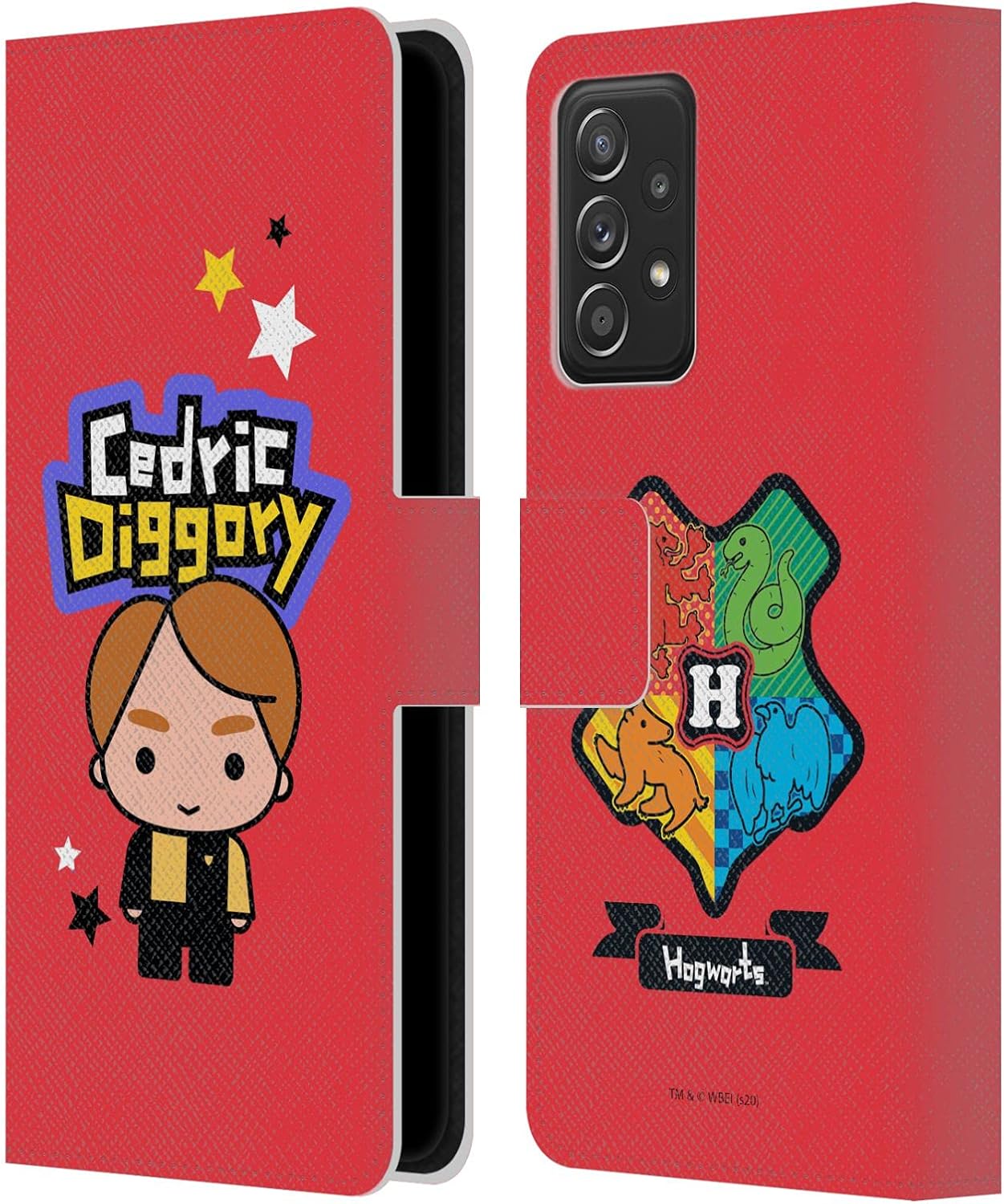 Head Case Designs Officially Licensed Harry Potter Cedric Diggory Deathly Hallows XXVIII Leather Wallet Case Compatible with Galaxy A52 / A52s / 5G (2021)