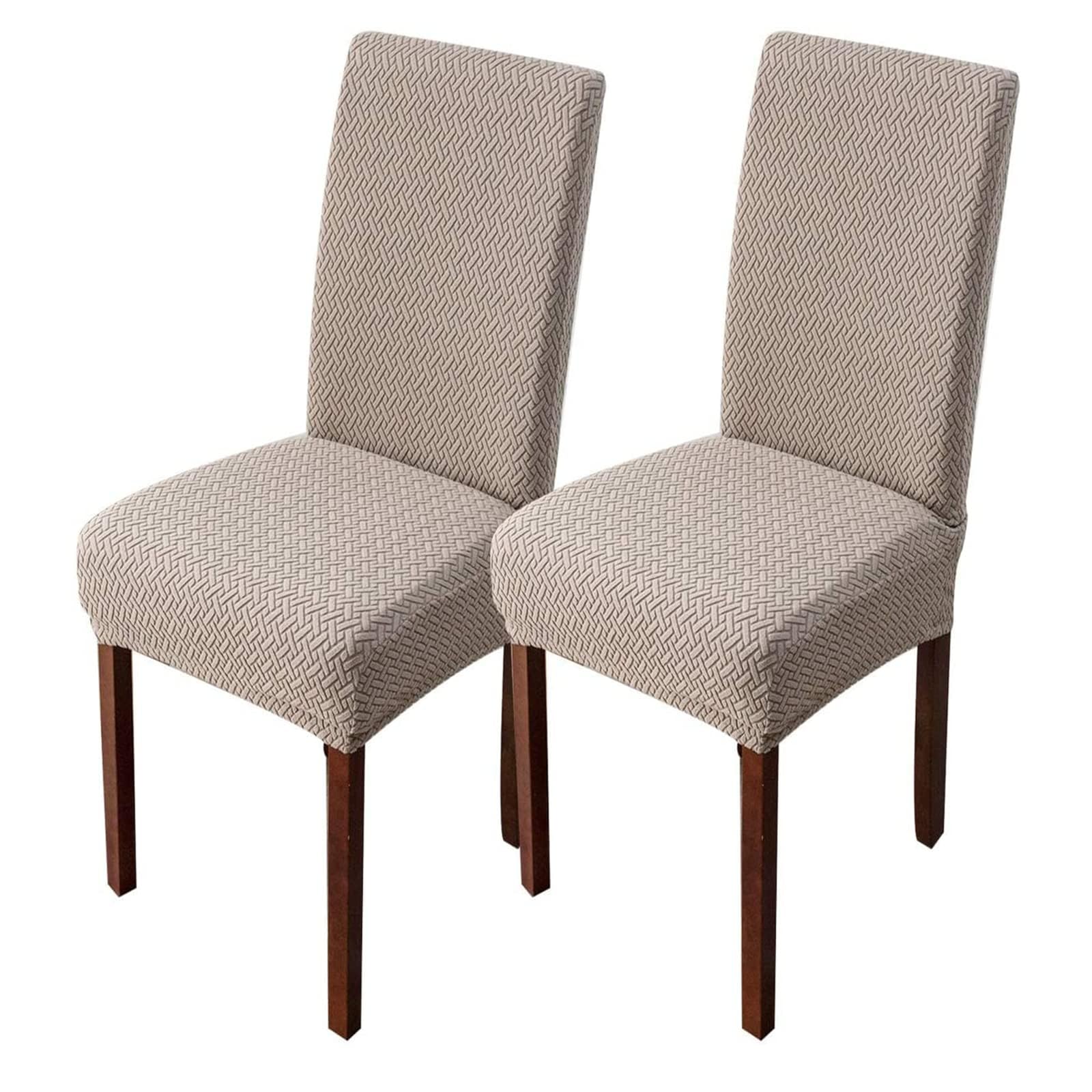 PBTMCD Chair Covers, Stretch Dining Chairs Slipcovers Elastic Removable Washable Protectors For Room Hotel Banquet Ceremony(14#,2pcs)