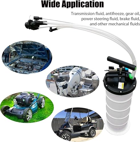 Miniatura 4 de RQG Extractor de líquido automotriz de 6.5L, bomba extractora de aceite neumáticamanual, Extractor de bomba de vacío de aceite para cambio de