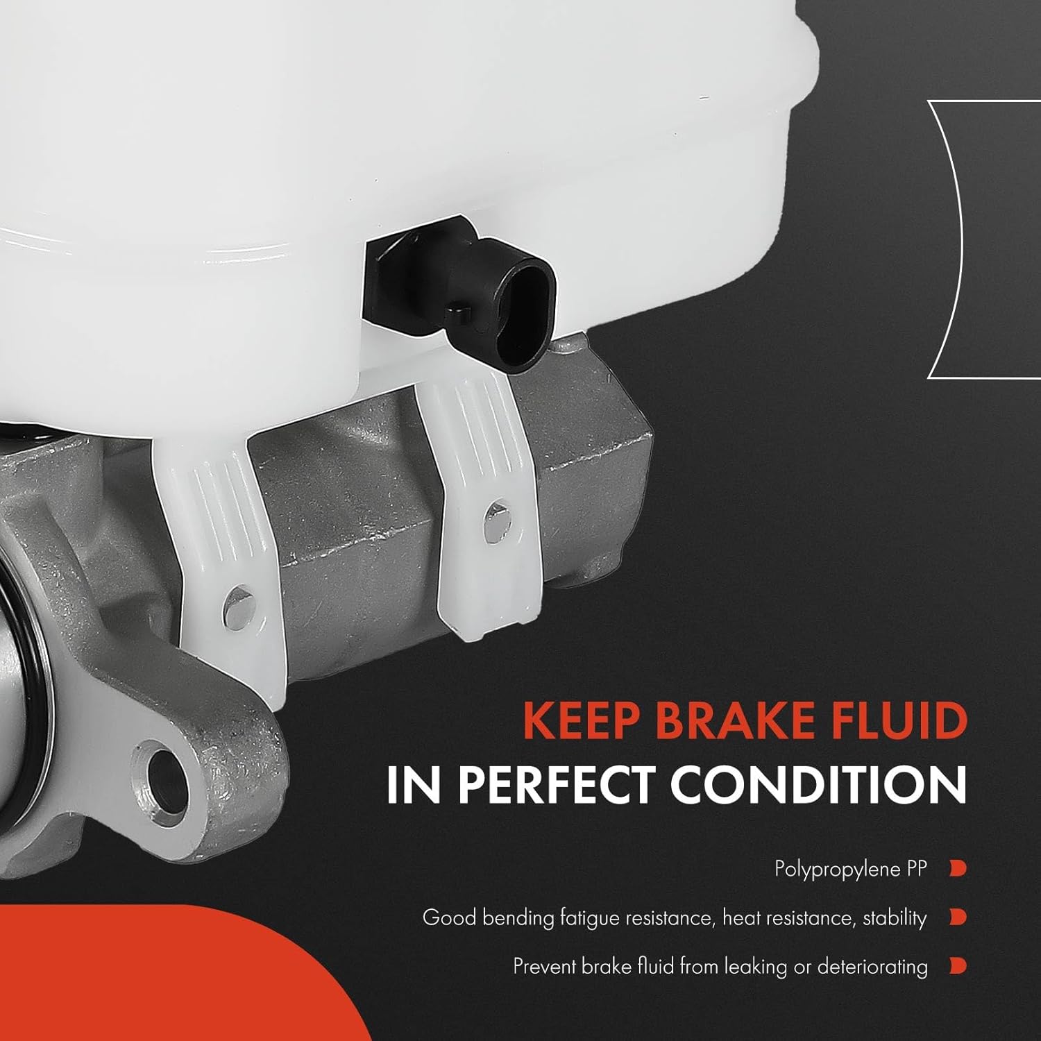 A-Premium Brake Master Cylinder with Reservoir Compatible with Buick, Chevy, GMC and Saturn Vehicles - Acadia 07-2016, Acadia Limited 17, Enclave 08-17, Traverse 09-17, Outlook 07-10