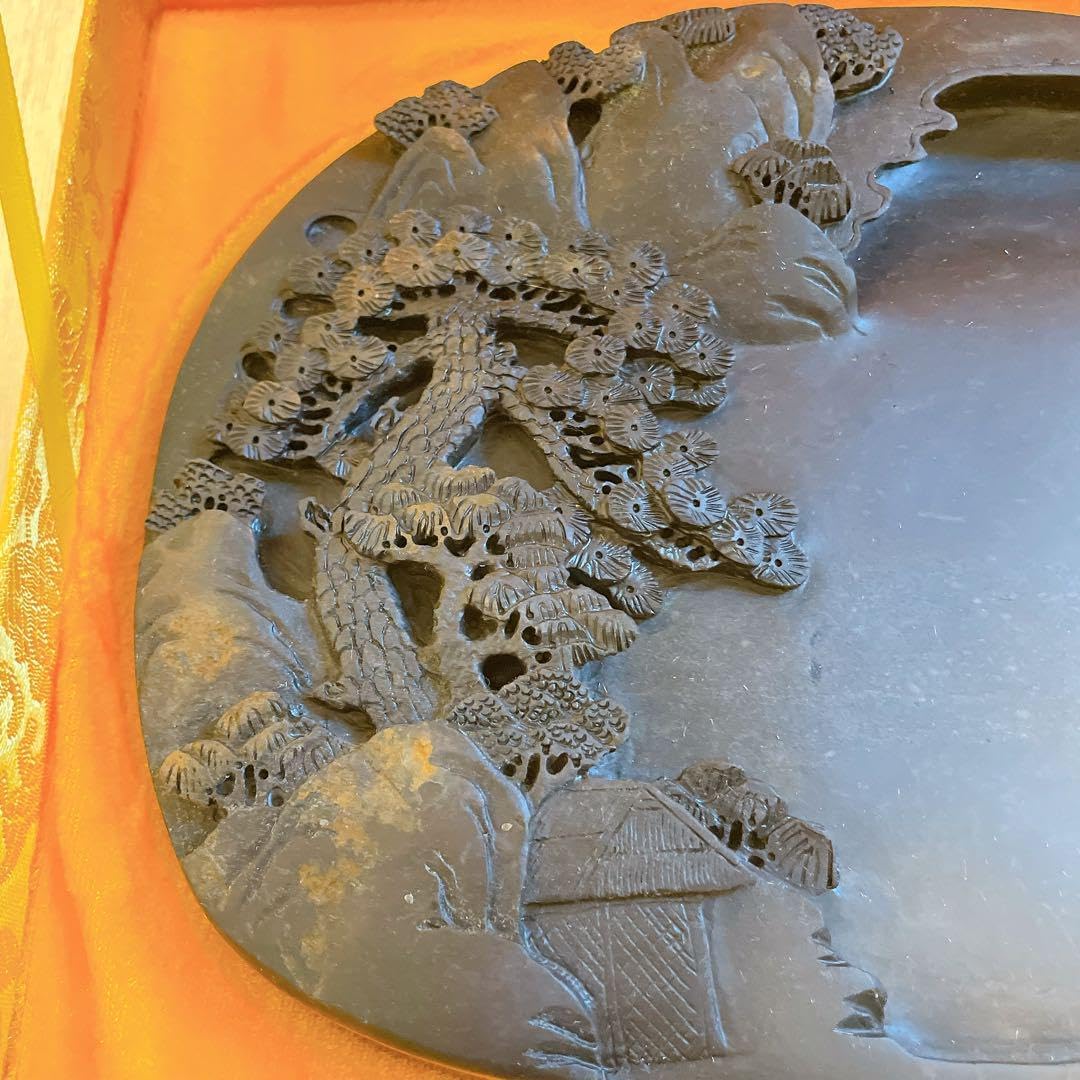 中国硯 手彫り 端渓硯 天然石端渓硯 唯一無二 すずり 書道