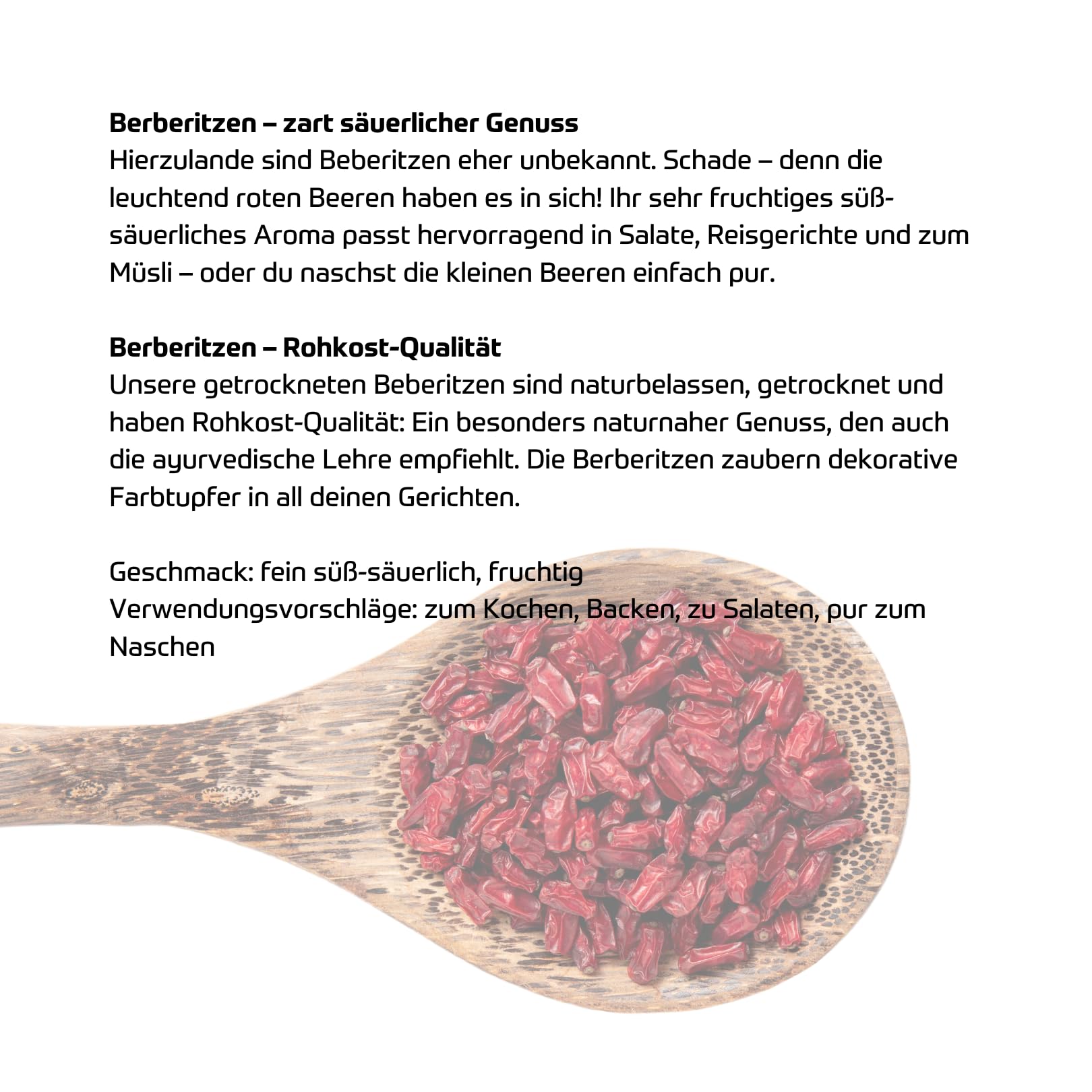 Govinda Bayas de agracejo orgánicas, secas (500 g), naturales, calidad de alimentos crudos, cultivo orgánico, vegano, bajo en grasa, ideal para cocinar, hornear y picar | DE-ÖKO-001