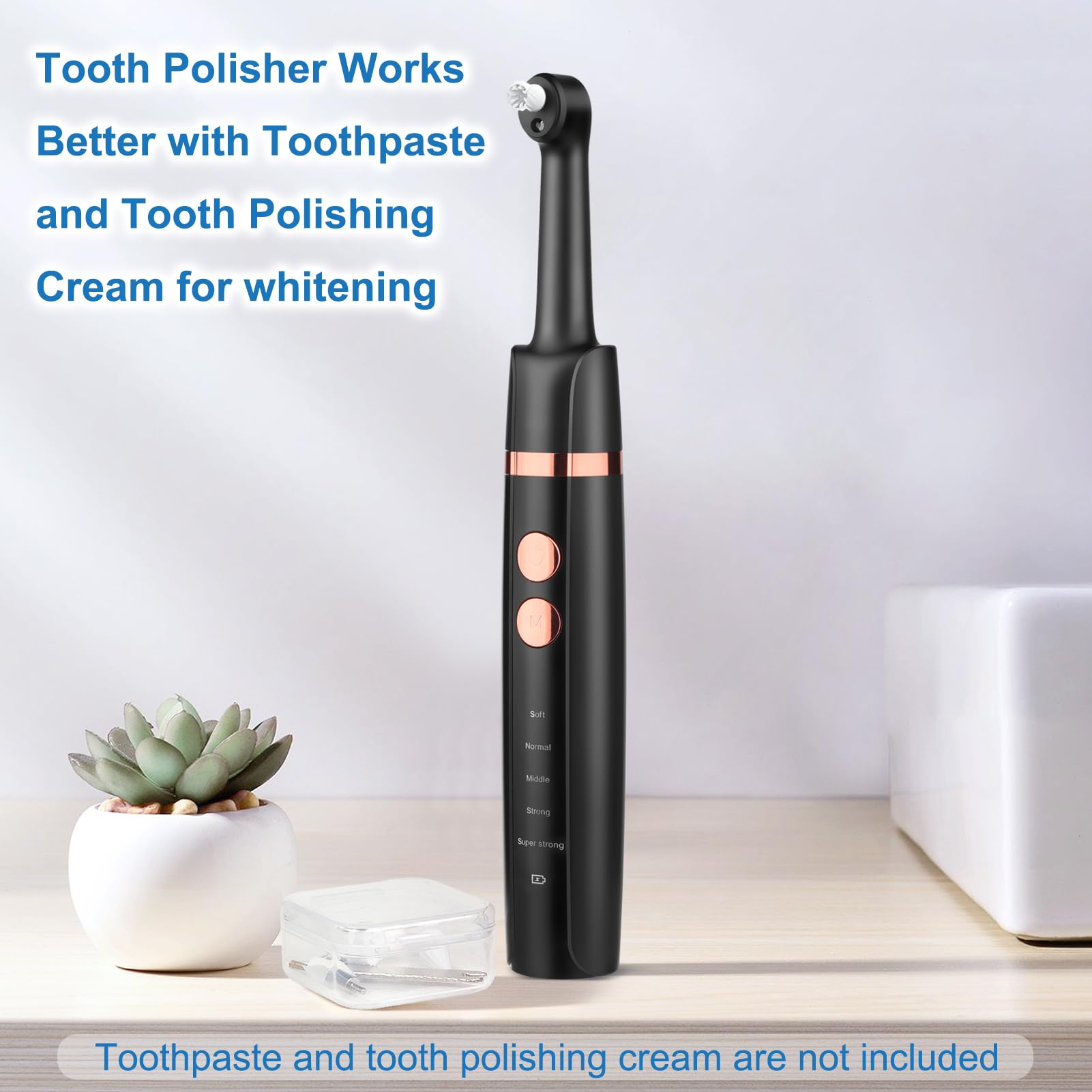 Kit de Blanchiment des Dents Électrique Polisseur Dentaire Rechargeable 5 Modes