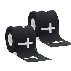 2 Rolls Christian Athletic Tape with Cross 2 in x 23 Ft Self Adhesive Bandage Wrap Cotton Athletic